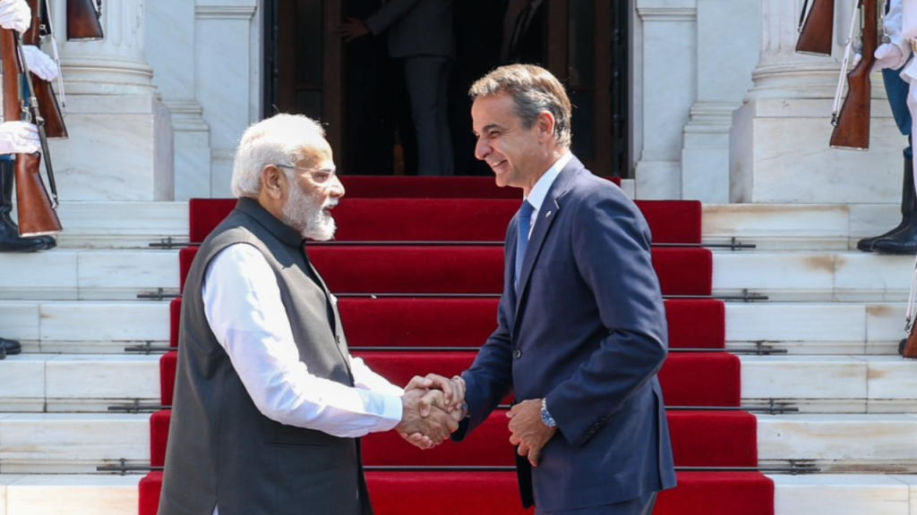 Greek PM Meets PM Modi