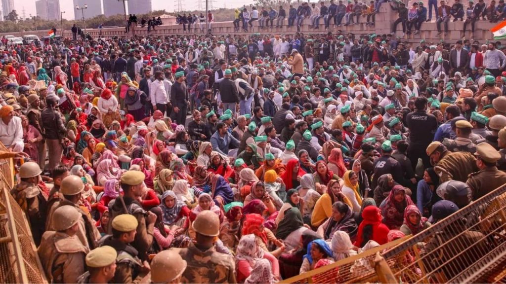 Farmers protest