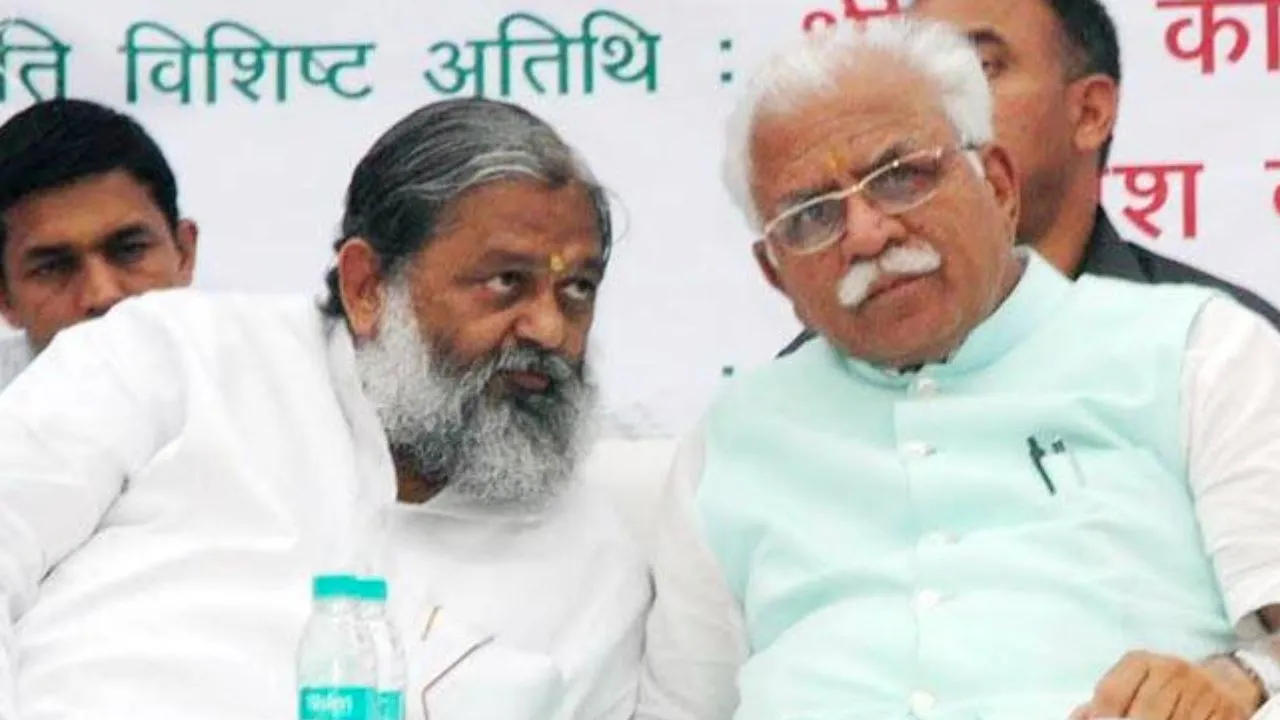 Haryana Politics, Manohar Lal's reaction on Anil Vij