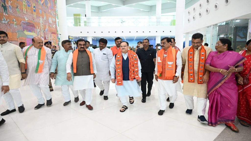 jb Nadda visit in MP