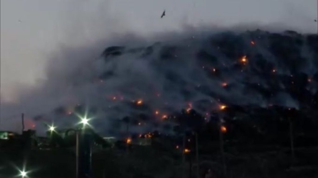 Ghazipur Landfill Site Fire