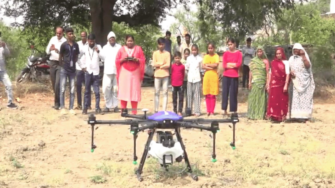 drone flying radha