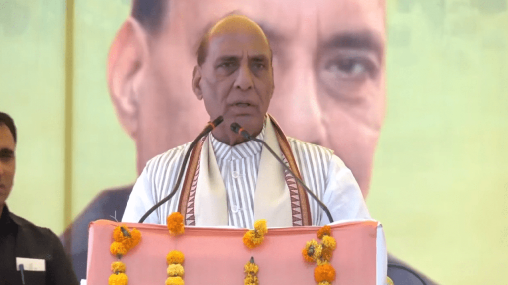 rajnath singh live at satna