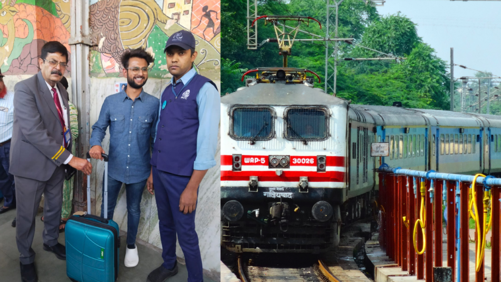 New Delhi-Ranikmalapati Shatabdi Express: A passenger's bag was left behind. After which TTE returned the bag back to the passenger.