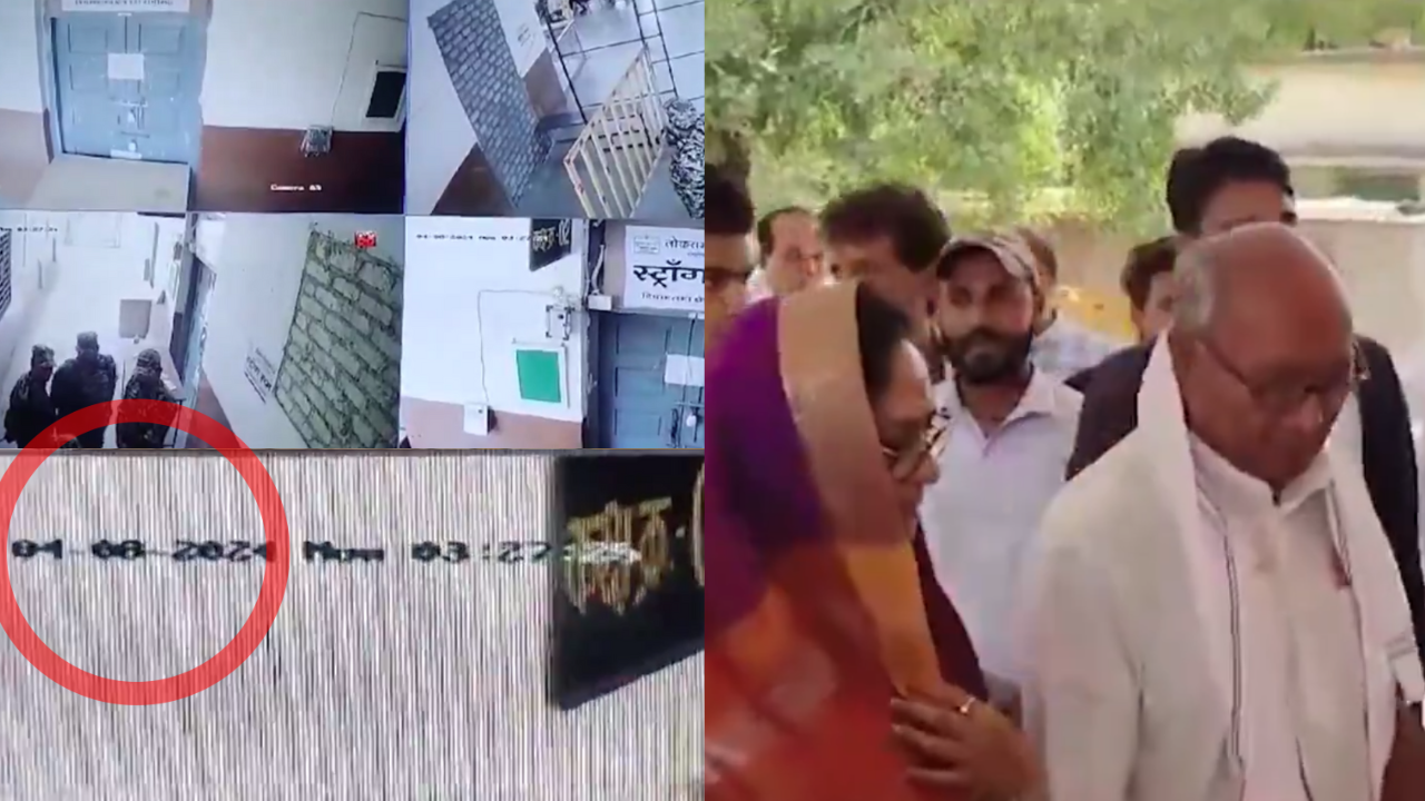 When Digvijay reached the strong room of Raghogarh Centre, he was shocked to see the wrong date in the CCTV camera. Today's date, June 4, was being shown in the CCTV.