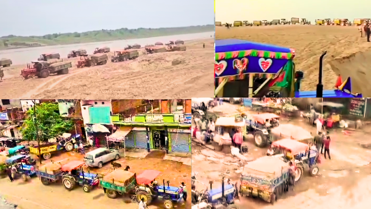 The courage of the sand mafia is so high that they are carrying out illegal sand excavation without fear of anyone.