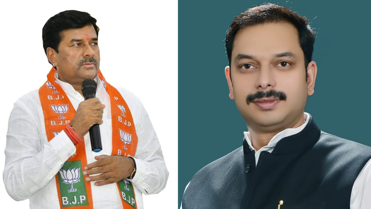 Bharat Singh Kushwaha and Praveen Pathak of Congress