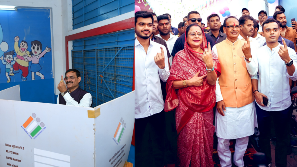 MP SHIVRAJ SINGH AND VD SHARMA VOTE