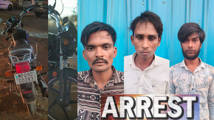 Police have arrested three smugglers who had come to smuggle brown sugar in Chandanagar police station area of ​​Indore.