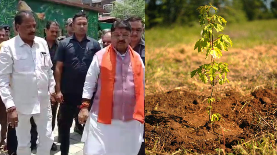 Minister Kailash Vijayvargiya visited Namo Global Garden built in Scheme 113