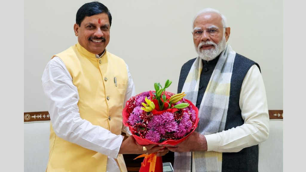 Mohan Yadav Congratulates Narendra Modi