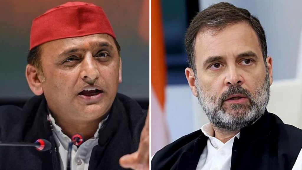 Akhilesh Yadav And Rahul Gandhi