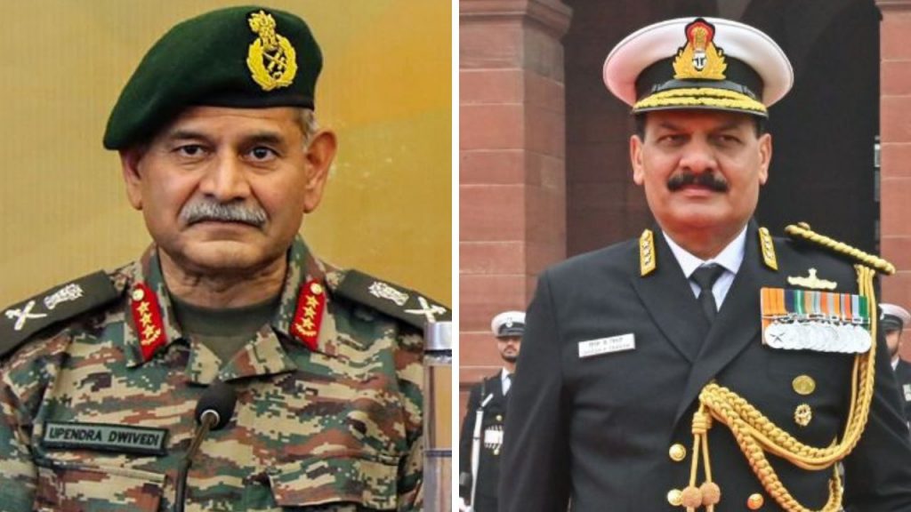 For the first time in Indian history two classmates will be chiefs of Indian Army and Navy together