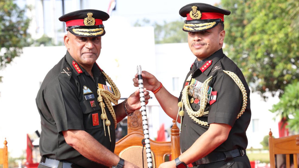 The baton exchange ceremony took place in the presence of about 1,000 fellow Grenadiers at the PVC Drill Ground, Col Hoshiar Singh