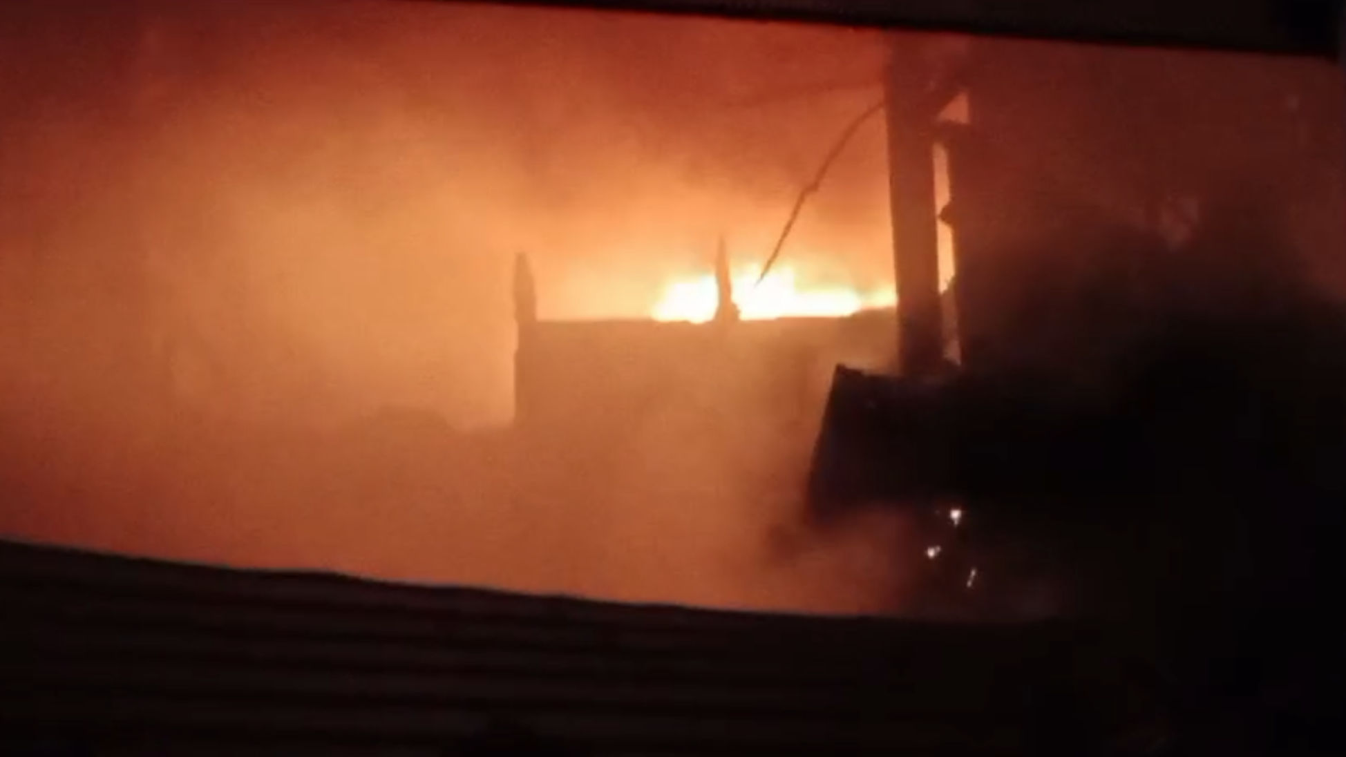 A fire broke out in a three-storey house in Kailashnagar at around 3 o'clock last night.