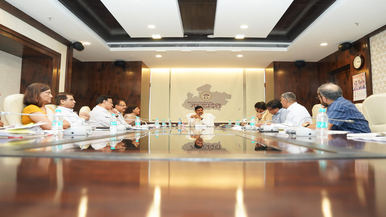 Dr. Mohan Yadav and other ministers attended the meeting organized