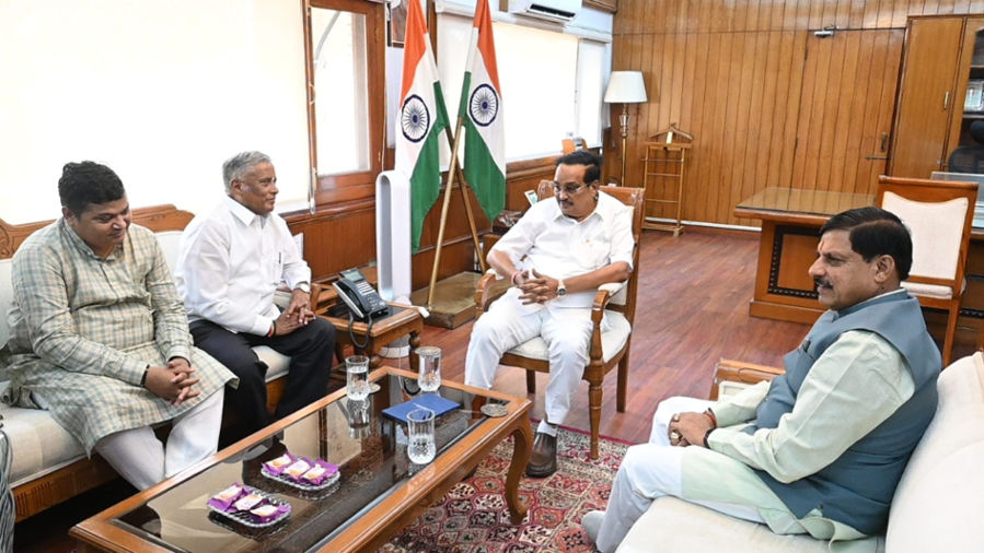 CM Mohan Yadav met Union Jal Shakti Minister CR Patil