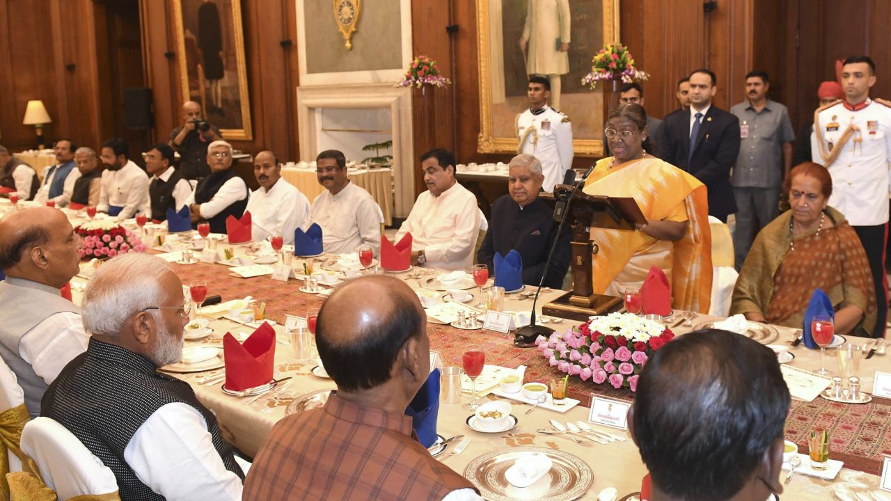 dinner at rashtrapati bhawan