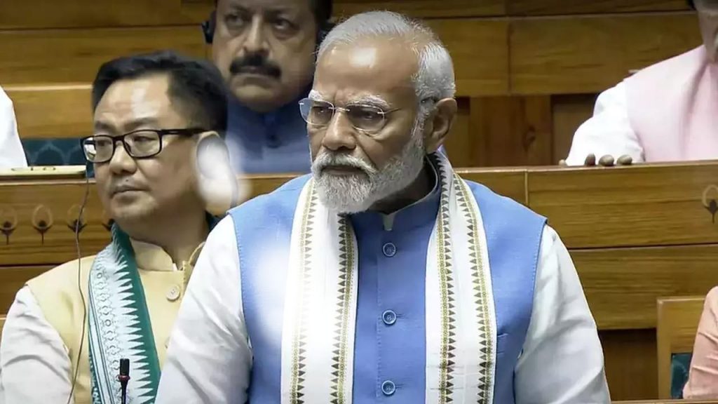 PM Modi in Lok Sabha