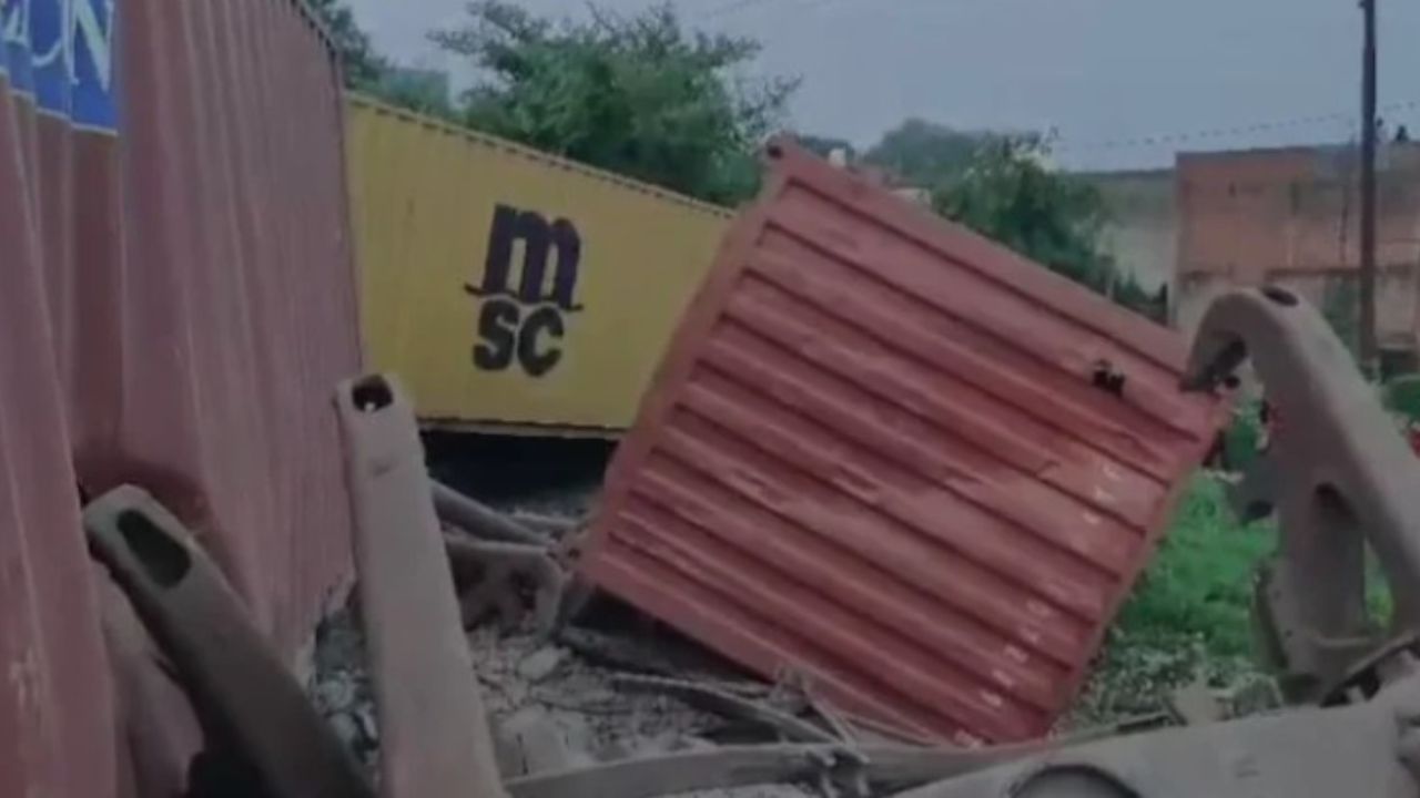 Goods Train Derailed