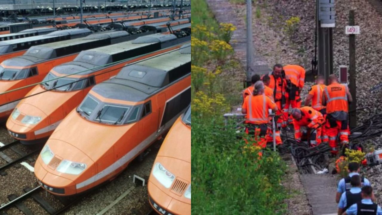 फ्रांस में हाई स्पीड रेल पर हमला