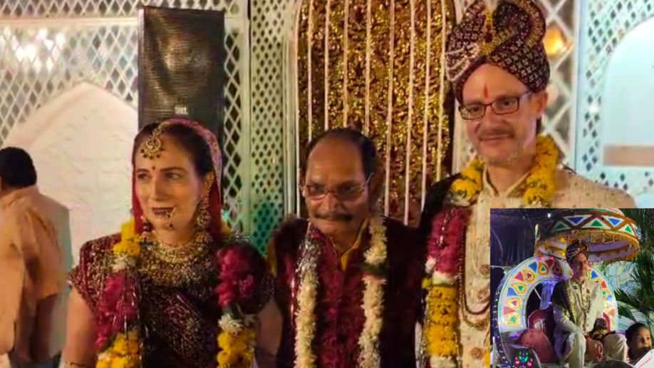 Martin from Switzerland and Ulrike Guru from Germany got married in Shivpuri.