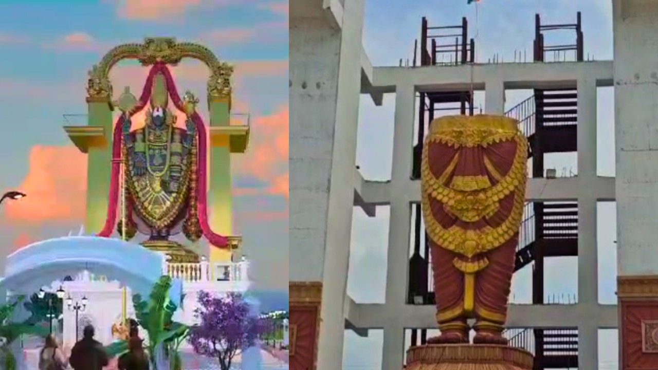 This is what the complete idol of Lord Tirupati Balaji will look like after it is made.