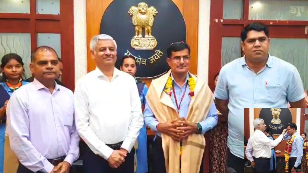 West Central Railway officials honored the loco pilot and his team