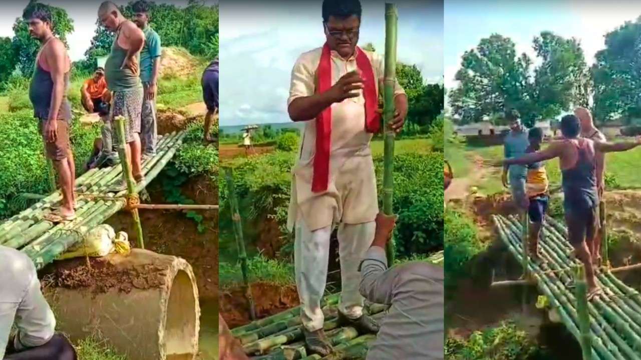 The villagers themselves built a bridge in village Dithora.