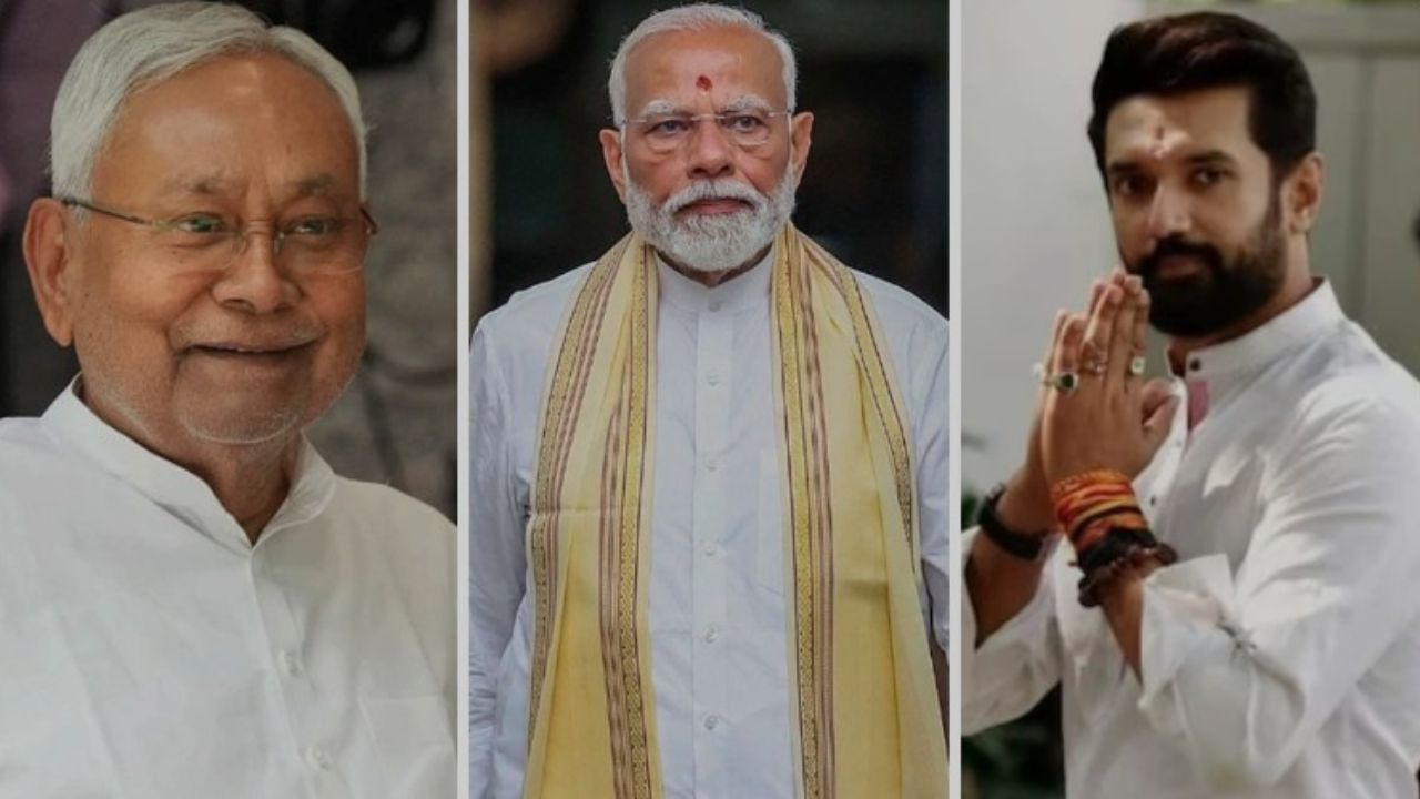 PM Modi, Nitish Kumar, chirag paswan