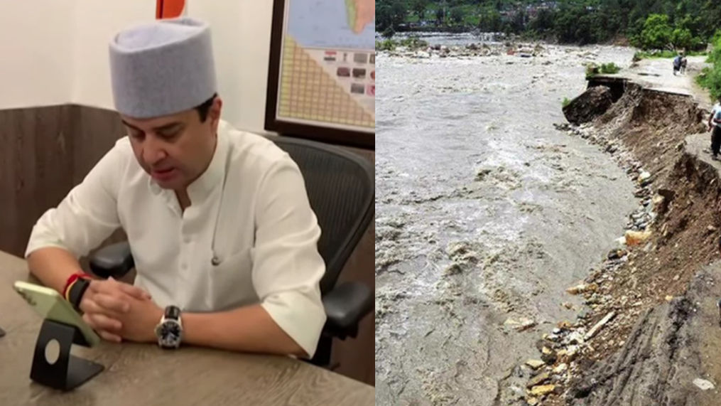 Jyotiraditya Scindia spoke on phone call to the passengers stranded in Kedarnath.