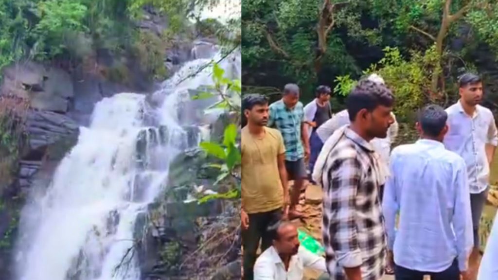 A young man who had gone for a picnic in the mountain and waterfall of Nalkeshwar Mahadev Temple, died by drowning in the pool while bathing.