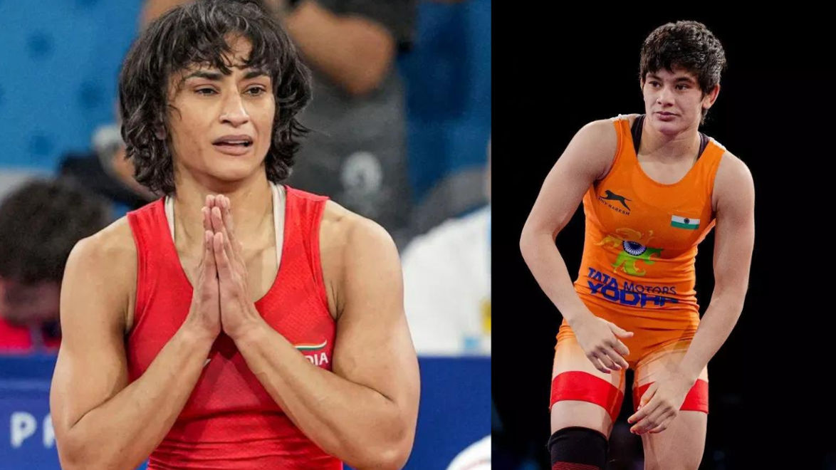 Vinesh Phogat and Shivani Pawar