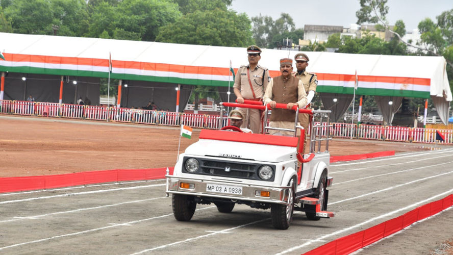 Full dress parade and final rehearsal of Independence Day celebrations took place at Lal Parade Ground here.