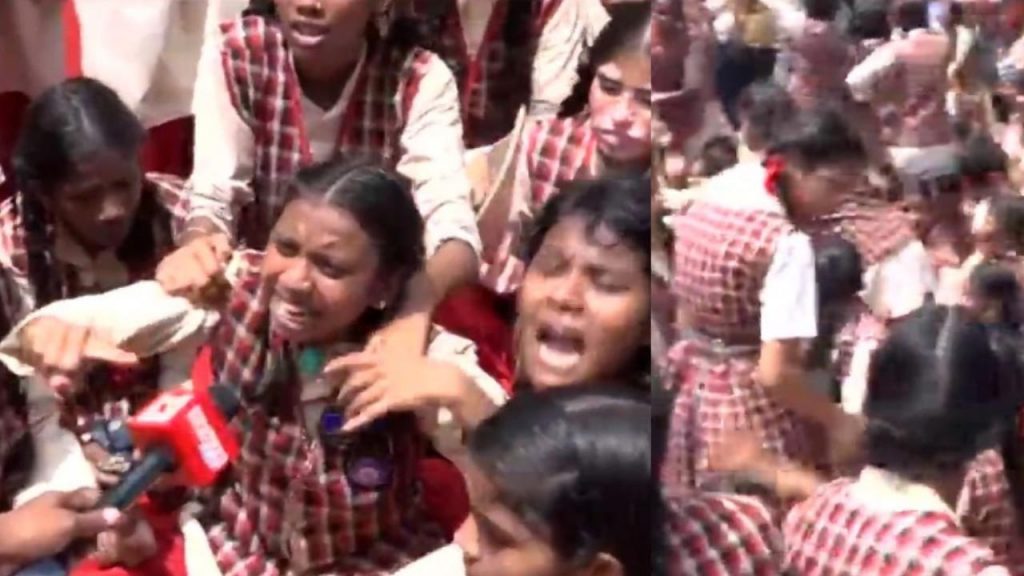 Sarojini Naidu School students protested by vandalizing the school