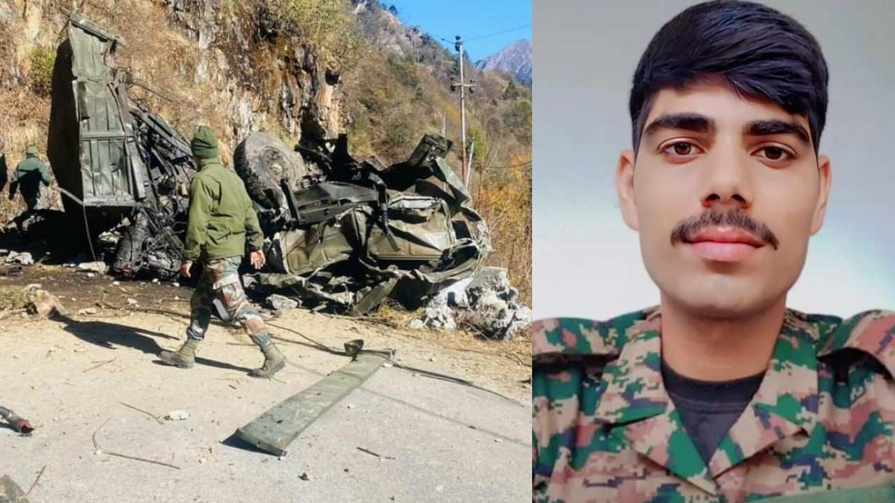 A soldier from Katni was martyred during a road accident in Sikkim.