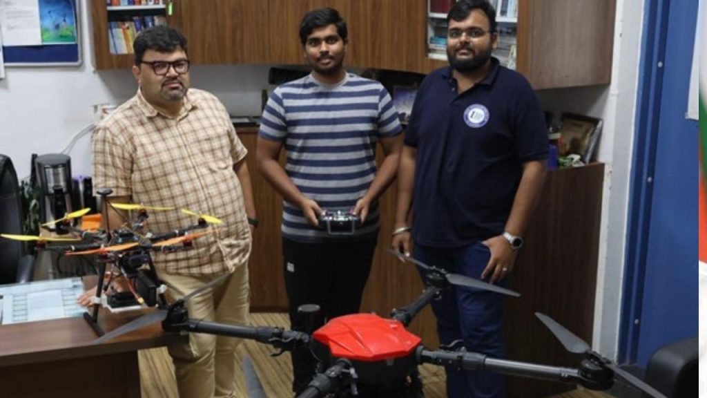 The AI ​​drone project is being led by IIT Indore professors Abhirup Dutta, Kumar Sheshank Shekhar, and Harsha Avinash Tanti.