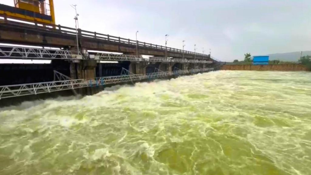 Tighra Dam gates opened