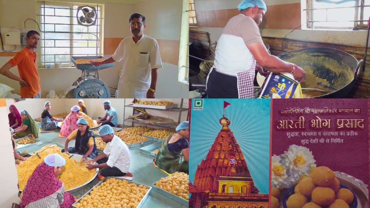 Laddu Prasad Unit of Mahakal Temple continuously maintains 100% purity standard.