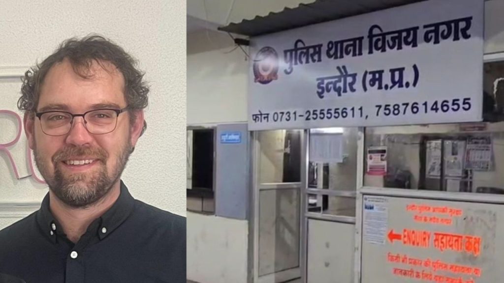 A professor from America died in Hotel Radisson, Indore.