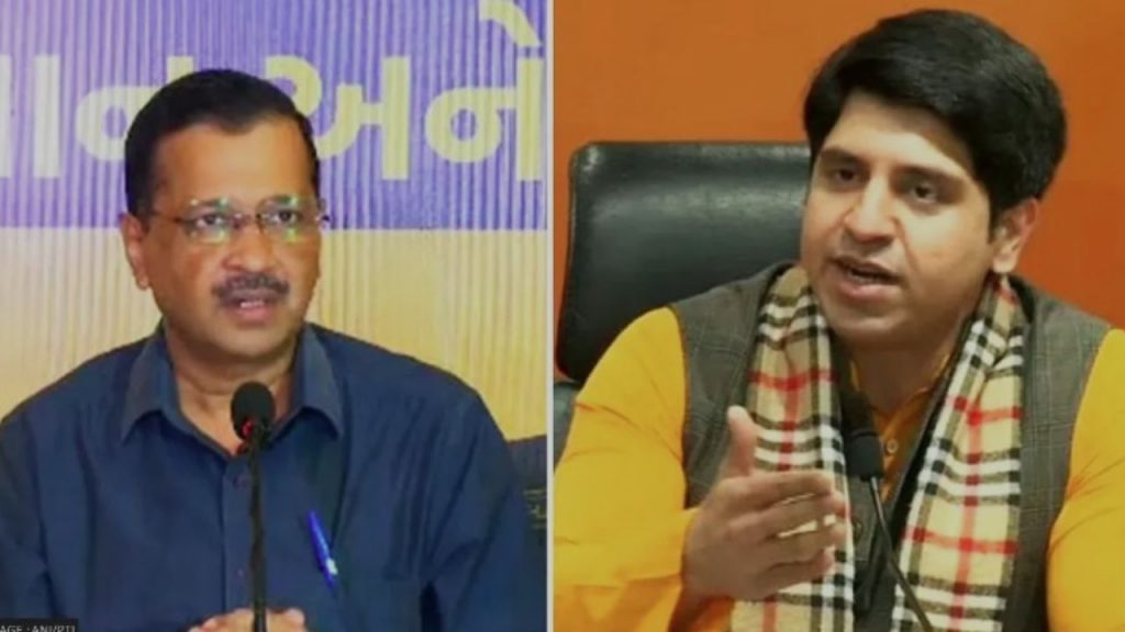 बीजेपी नेता शहजाद पूनावाला और दिल्ली के सीएम केजरीवाल