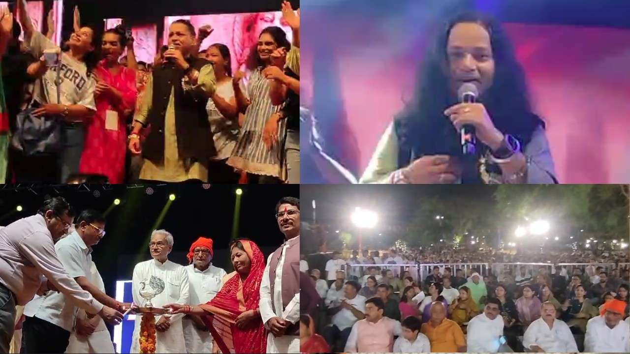 Famous singer Kailash Kher performed at the inauguration ceremony of Atal Park.