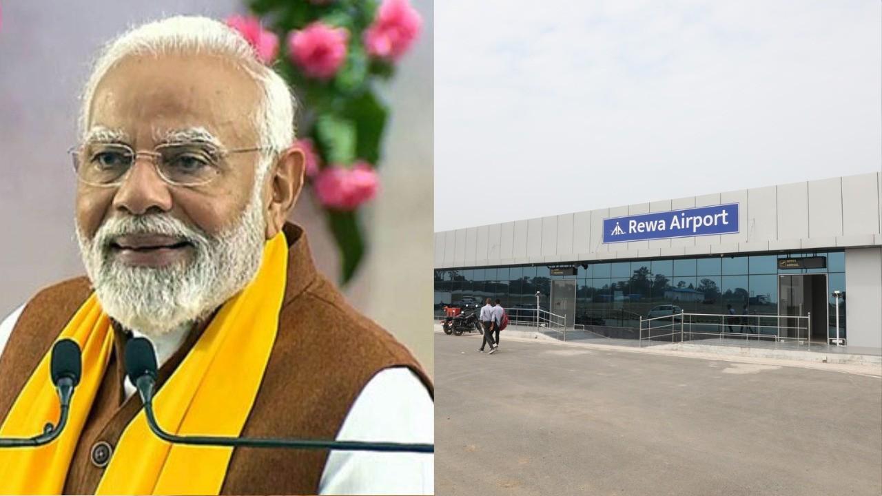 prime minister Narendra Modi inaugurates Rewa airport