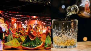 According to the Excise Department, the sale of liquor has decreased in 55 districts due to Navratri.