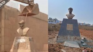 4 engineers sacked for wrongly removing the statue of former Union Minister Madhavrao Scindia in Katni