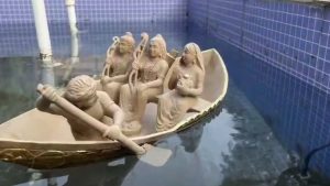 Gwalior's sculptor created the world's first stone boat that floats in water