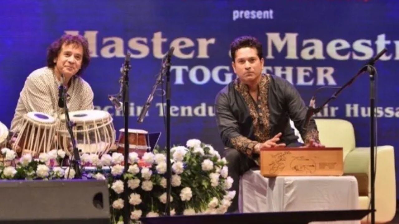 Zakir Hussain and Sachin Tendulkar