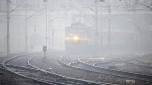 Train in Fog