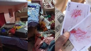 Theft in a vacant house in Gwalior, children's clothes and documents torn