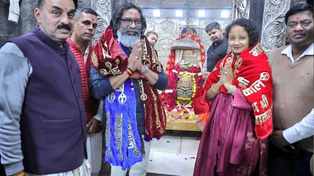 Jharkhand CM Hemant Soren visited Baba Mahakal Temple